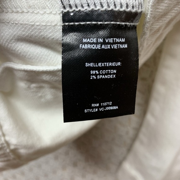 Vigoss Denim Jacket Womens Sz M White‎ Jean Petals Pearl Posy Pockets Western - Picture 7 of 13